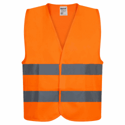 PROOF COMFORT & SAFETY Warnweste Auto Reflektorweste Leuchtweste Fahrrad Fahrradweste Reflektierend Sicherheitsweste Reflektierende Weste Unfallweste Pannenhilfe 1 Stück Leuchtend Gelb S - XXXL S Orange