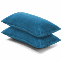 CelinaTex 2er Set Kissenbezug 40x80 cm Doppelpack Coral Fleece Kissenhülle, Kopfkissenbezug Kissen Überzug Comfortable royal blau 5001325