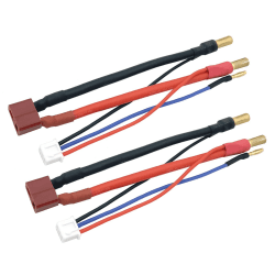 2Packs 5mm Bullet Banana auf Female Deans T-Plug LiPo Akku Kabel & JST-XH Balance für 2S 7.4V LiPo Akkus
