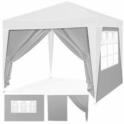 KESSER® 2X Seitenwand für Pavillon 3x3m - Faltpavillon Pop Up | klappbar | platzsparend | verstaubar, Grau
