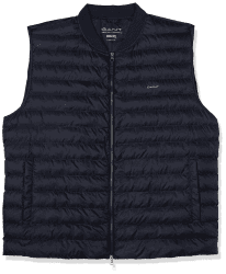 GANT Herren Light Padded Bomber Vest LEICHTE GEPOLSTERTE Weste XL EVENING BLUE