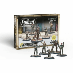 Modiphius Entertainment | Fallout Wasteland Warfare | Gunners: Core Box | Miniatures | Unpainted