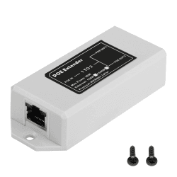 Sinloon Gigabit Poe Extender 100/1000Mbps 30W RJ45 1 bis 2 Repeater Poe Wand/Injektor/Netzwerkverstärker 3-in-1