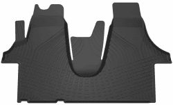WALSER Premium Fussmatten Auto kompatibel mit VW T5 04/2003-08/2015, T6 04/2015-2019, 100% passgenaue Gummimatten Auto - Made in EU, robuste Fußmatten Auto, Auto Fußmatten, Fußmatte Auto