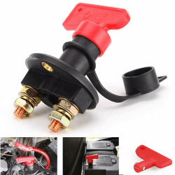 Nuluxi Universal Trennschalter für Batterie Batterie Schlüssel Trennschalter Hauptschalter Batterieschalter Power Kill Schalter Not Aus für Bilgenpumpe im Auto Fahrzeug Wohnmobil Boot Yacht (1 Stück)