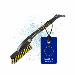 Walser Eiskratzer Auto, Eiskratzer Auto mit Besen, 2in1 Auto Schneebesen mit Auto Eiskratzer, Schneebesen Auto mit Ice Breaker, Scheibenkratzer Auto ca. 65 cm