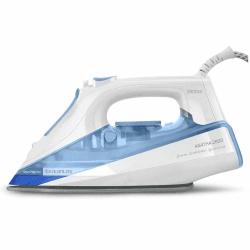 Taurus 918984000 Agatha 2800 2800-Dampfbügeleisen W, Antikalk-und Selbstreinigungssystem, Tropfschutz, Keramik-Bügelsohle, Dampfstoß 170 g/min, Kunststoff, weiß/blau