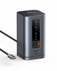 Baseus Docking Station Spacemate Series 11-in-1 Docking Station 3 Monitors with 2 x HDMI 1 x DP 4K @ 60Hz, 3 x USB-A/C 10 Gbps, 1 Gbps Ethernet, 100 W PD, Compatible with Laptop