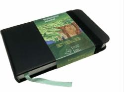 tumuarta Aquarell Skizzenbuch, 300g, 25% Baumwolle, 9x14CM, 24 Blatt, 48 Seiten, Feinkorn, Säurefrei, Aquarellbuch, Künstlerpapier Aquarellpapier Block Ideal für Aquarell, Tusche, Acryl, Gouache