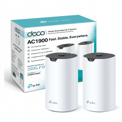 TP-Link Deco S1900 Mesh WLAN Set (2er Pack), AC1900 Dual Band Router & Repeater, 3X Gigabit Ports für Jede Einheit, empfohlen für Häuser mit 2-3 Schlafzimmern, Umfassender Jugendschutz