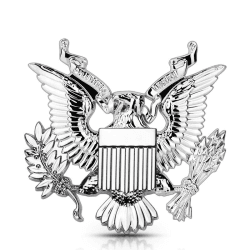 Hawk Seal of The President United States 3D Metall Chrom Abzeichen Gunmetal Emblem Auto Motorrad Aufkleber Trunk