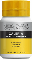 Winsor & Newton 3040802 Galeria Matter Firnis, 250 ml Topf, matte Schutzschicht auf Acrylbildern