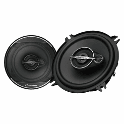 Pioneer TS-A1371F 13 cm 3-Weg-Koaxial-Lautsprecher Set mit 2 Lautsprechern (je 300 W max., 50 W Sinus), kraftvoller Klang, hoher Wirkungsgrad, 54 mm Einbautiefe, 121 mm Einbauausschnitt, mit Gitter