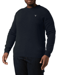 GANT Herren Classic Cotton C-Neck Pullover XL Evening Blue