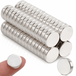 FPMYB 60 Stück Magnete Stark 10x3mm, Neodym Magnete Extra Stark Kleine Magnete Runde Magnet Starke Magnete für Magnettafel, Kühlschrank, Whiteboard, Pinnwand, Büro