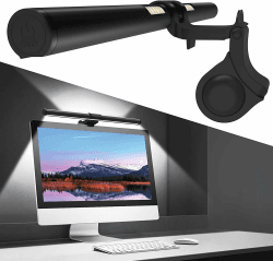 OOWOLF Computer Monitor Lampe Bar - USB e-Reading Lampe Stufenlos Dimmbare Helligkeiten 3 Farbton, Augenpflege, Kein Bildschirm Blendung Flimmern