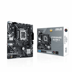 ASUS Prime H610M-E-CSM Mainboard Sockel Intel LGA 1700 (Intel H610, mATX, DDR4 Speicher, PCIe 4.0, 2X M.2, COM Header, RGB Header)