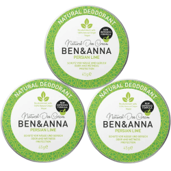 BEN & ANNA Deocreme Persian Lime - Natürliches Deo für Herren und Damen - Deo Creme gegen starkes Schwitzen - Vegan & Naturkosmetik - Festes Deo ohne Aluminium