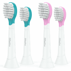 Ersatzbürsten für Kinder Kompatibel mit Philips Sonicare, Aufsteckbürsten für elektrische Zahnbürste, 4 Stück, für Kinder ab 3-5 Jahre