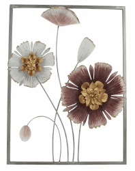Wanddeko "Metallblüte"