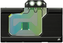 Corsair Hydro X Series XG7 RGB 4080 Founders Edition GPU-Wasserblock - Für NVIDIA® GeForce RTX™ 4080 FE - CNC Vernickeltes Kupfer - 50 Kühlrippen - Inklusive Backplate & ARGB Adapater Kabel - Schwarz