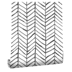 myforHD Selbstklebend Tapete Möbelaufkleber Moderner Verdickt Wandpapier Streifen Tapete wasserdichte Selbstklebende Vinyl Film Schublade und Regal Liner Stick Papier Weißer Streifen 0.4W x 6L m