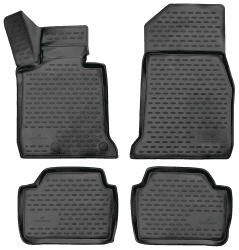 Walser XTR Gummi Fussmatten Auto kompatibel mit BMW 1 (F20) 2011-2019, 100% passgenaue Auto Fußmatten, robuste Universal Fußmatte Auto, Gummimatten Auto, Auto Fussmatten Gummi, Auto Gummimatten