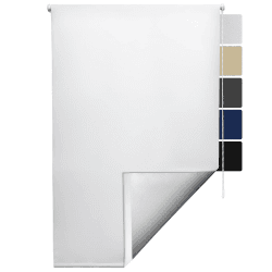 Thermorollo Rollo für Fenster ohne Bohren Verdunkelungsrollo Klemmfix – Sol Royal Seitenzugrollo Fenster Rollos für innen Thermorollo ohne Bohren - Fensterrollo Thermo 120x160 cm Weiß T42