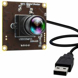 ELP Global Shutter USB Kamera 50 fps Hochgeschwindigkeits USB Kameramodul für Computer Weitwinkel Keine Verzerrung Lightburn Kamera Lasergravierer PC Kamera für Bewegungserfassung Gesichtserkennung