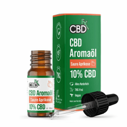 CBDfx - CBD-Öl-Tinktur 10% mit saurem Aprikosengeschmack - 10 ml Hanftropfen mit Cannabidiol - hochwirksam, ganz natürlich und THC-frei - glutenfrei, gentechnikfrei
