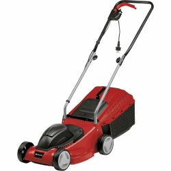 Einhell Elektro-Rasenmäher GC-EM 1032 (1.000 W, empfohlen für Rasenflächen bis 300 m², 3-stufige Einzelrad-Schnitthöhenverstellung, klappbarer Führungsholm, 30 l-Grasfangbox)