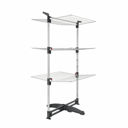 Metaltex Ciclone Vario Turmwäschetrockne, Silber