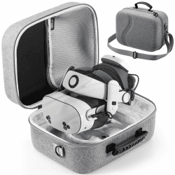 Große Tasche für Meta Quest 3/Quest 3S, Reisen Tragetasche Kompatibel mit BOBOVR S3 Pro/Kiwi Design Akku Elite Strap und Anderem Zubehör, Reisen und Aufbewahrung Hart Tasche für Oculus Quest 3S