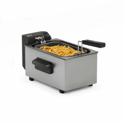 Tristar Fritteuse, 3L Kapazität, 2000 W, Cool Zone Technologie, Edelstahl, Einstellbares Thermostat, Leicht zu Reinigen, Abnehmbare Teile, FR-9325, Silver, NEU