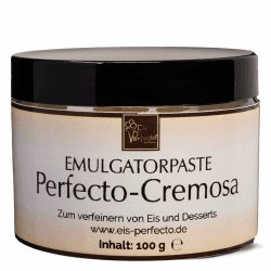 CREMOSA EMULGATORPASTE für besonders cremiges, zartes und leckeres selbstgemachtes Speiseeis│ Für alle Eissorten geeignet │ Traumhafte Textur │ Inhalt 100 g