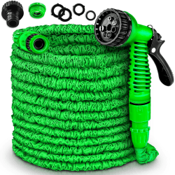 TRESKO® flexiSchlauch - Flexibler Gartenschlauch Wasserschlauch dehnbar Flexi Wonder (22,5 Meter), aus Gummi