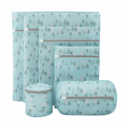 feyiubmen 6 Stück Wäschenetz für Waschmaschine Ein helles blau. Deepwood. Wäsche mit BHS, waschmaschine für kinder, reißverschlüsse, wäsche mit unterwäsche, kleidern, socken und plüschtieren