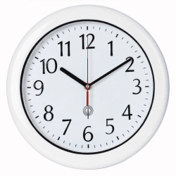 Monzana® Wanduhr Funk Wasserdicht Groß 30cm Modern mit Batterien ohne Tickgeräusche Küchenuhr Analog Zeitumstellung automatisch Haushalt Funkuhr Weiß