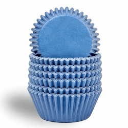 Gcardist 300 Stück Standard-Muffinförmchen Cupcake-Becher Lebensmittelqualität Einheitliche Kornblumenblau Farbe Muffinpapier Backförmchen Cupcake-Hüllen (Standardgröße)