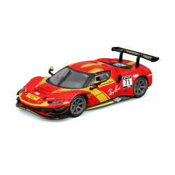 Bburago - 1:43 Ferrari Racing 296 GT3 2023 – Neuheit 2024: Fügen Sie Ihrer Sammlung das Ferrari Signature Metallauto im Maßstab 1:43 hinzu, das die Kraft und Eleganz des GT3 2023 einfängt