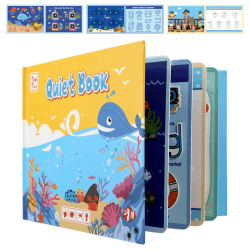 Quiet Book, Ruhiges Buch Montessori for Toddlers, 3D Busy Book Sensorisches Spielzeug, Interactive Busy Book, Montessori Spielzeug für ab 1 2 3 4 Jahre, Kleinkinder Spielzeugbuch