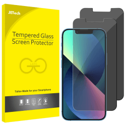 JETech Sichtschutz fur iPhone 16e 2025, iPhone 13/13 Pro 6,1 Zoll, Anti-Spähen Privatsphäre Schützen Folie Blickschutzfolie, 2 Stück