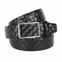 Anthoni Crown Herren 17FM10 Gürtel, Schwarz 90 Schwarz
