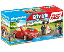 PLAYMOBIL City Life 71077 Starter Pack Hochzeit, Mit Spielzeug-Auto, Erstes Spielzeug für Kinder ab 4 Jahren