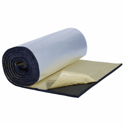 CCLIFE Dämmmatte mit Alubeschichtung Selbstklebend ECM-geprüft Auto 19mm Schallschutzmatte Feuchtigkeitsfest, Feuerfest Dämmung Isolierung Schallschutz,1x6m Probauwerk