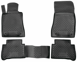 Walser XTR Gummi Fussmatten Auto kompatibel mit Mercedes-Benz E-Klasse (W211) 2002-2009, 100% passgenaue Auto Fußmatten, robuste Universal Fußmatte Auto, Gummimatten Auto, Auto Fussmatten Gummi