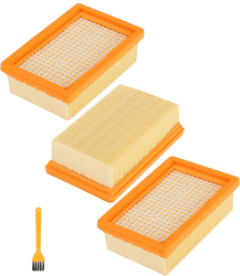 3 Filter für Kärcher Staubsauger WD5, Flachfaltenfilter kompatibel kärcher filter WD4, WD5, WD6 / MV4, MV5, MV6, Filter Ersatz für Kärcher 2.863-005.0, Passgenau für Kärcher Nass-/Trockensauger