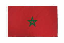 AZ FLAG - Flagge Marokko - 150x90 cm - Marokkanische Fahne 100% Polyester mit Messing-Ösen - 110g Marokko 150x90 cm