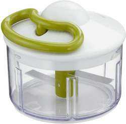 Tefal 5-Sekunden Zerkleinerer K13304 | Ohne Strom | Fassungsvermögen: 500 ml | Multizerkleinerer für Gemüse, Obst, Zwiebeln, Nüsse, Knoblauch, Babynahrung | Weiß/Grün/Transparent