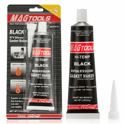 flintronic Dichtmasse Motor, 85ml Motordichtmasse, Ölbeständig Hochtemperatur Silikon Dichtmasse, Zylinderkopfdichtung Dichtmittel, Dichtsilikon Dichtungsmasse für Autos Motorräder Reparatur(Schwarz)
